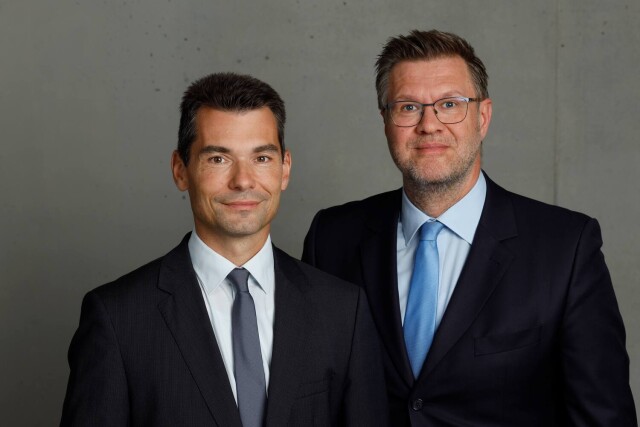Aukera CIO Patrick Z&uuml;chner and CEO Lars Armgart