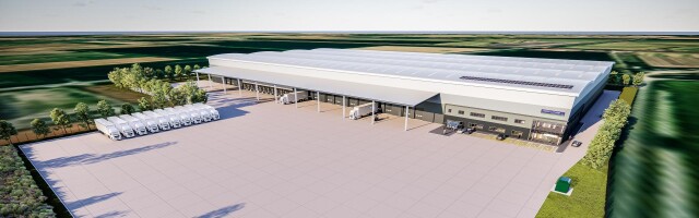 Latham ltd regional distribution centre in east anglia aerial view cgi 0